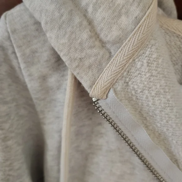 GAP Light Gray Full Zip Hooded Sweatshirt Size XS - Picture 7 of 7